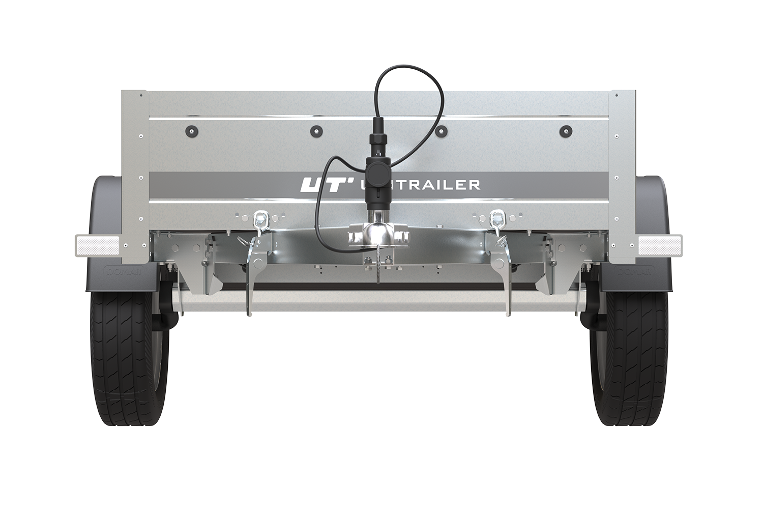Remolque Unitrailer GARDEN TRAILER 200 KIPP (NEW) con rueda de apoyo,  laterales adicionales y lona plana - UNITRAILER